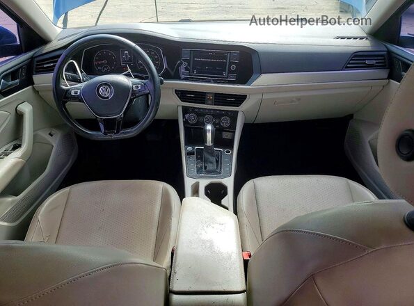 3VWC57BU2KM113260 2019 VOLKSWAGEN JETTA Blue Widok deski rozdzielczej