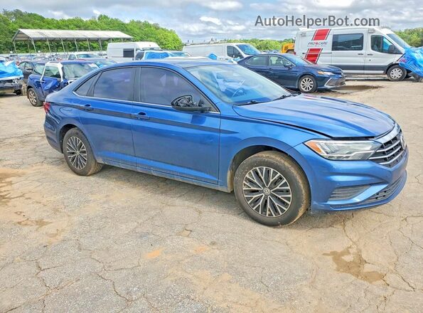3VWC57BU2KM113260 2019 VOLKSWAGEN JETTA Blue Przód prawy
