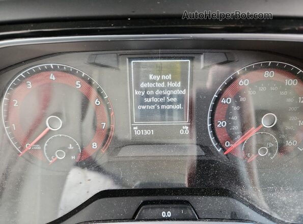 3VWC57BU2KM169909 2019 VOLKSWAGEN JETTA Red Instrument cluster view