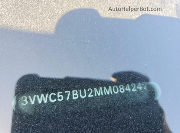 3VWC57BU2MM084247 2021 VOLKSWAGEN JETTA Gray Vista de la etiqueta del VIN
