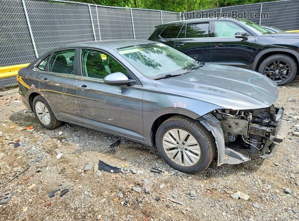 3VWC57BU3KM274779 2019 VOLKSWAGEN JETTA Серый Передняя правая четверть