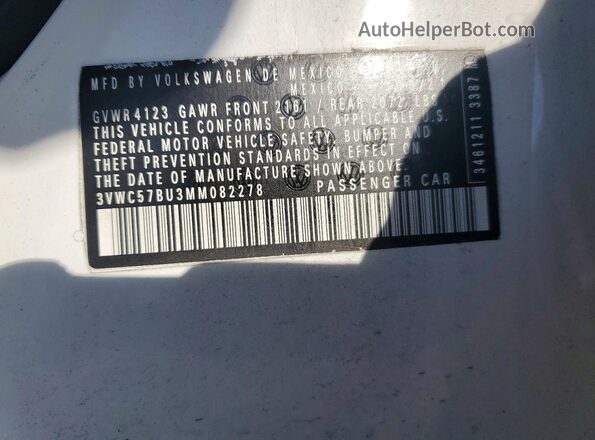 3VWC57BU3MM082278 2021 VOLKSWAGEN JETTA White Vista del compartimento del motor