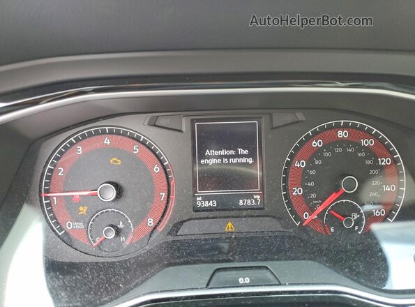3VWC57BU4KM217345 2019 VOLKSWAGEN JETTA Оранжевый Вид щитка приборов