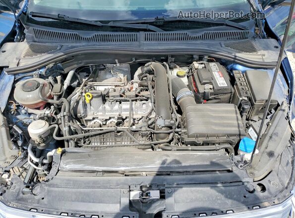 3VWC57BU5MM052411 2021 VOLKSWAGEN JETTA Синий Вид задней части салона
