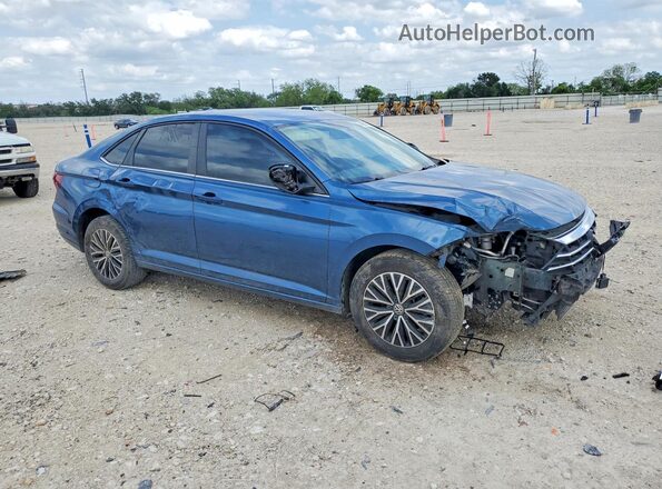 3VWC57BU5MM052411 2021 VOLKSWAGEN JETTA Синий Передняя правая четверть