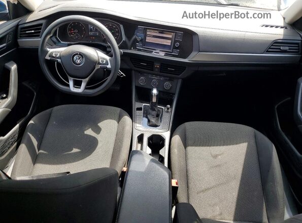 3VWC57BU5MM052411 2021 VOLKSWAGEN JETTA Синий Вид панели приборов