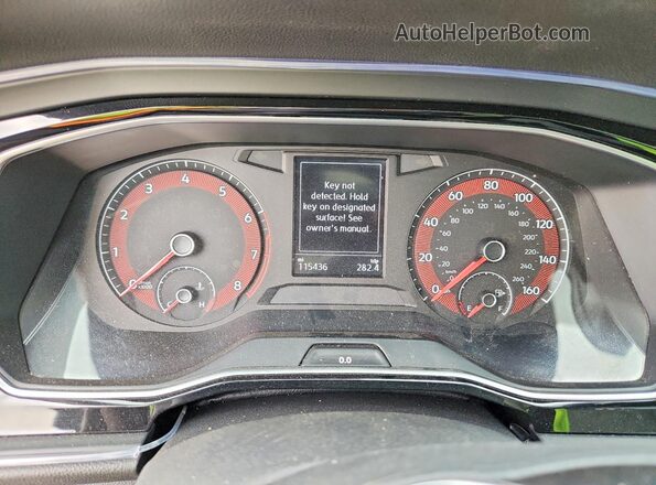 3VWC57BU6KM041415 2019 VOLKSWAGEN JETTA Gray Instrument cluster view
