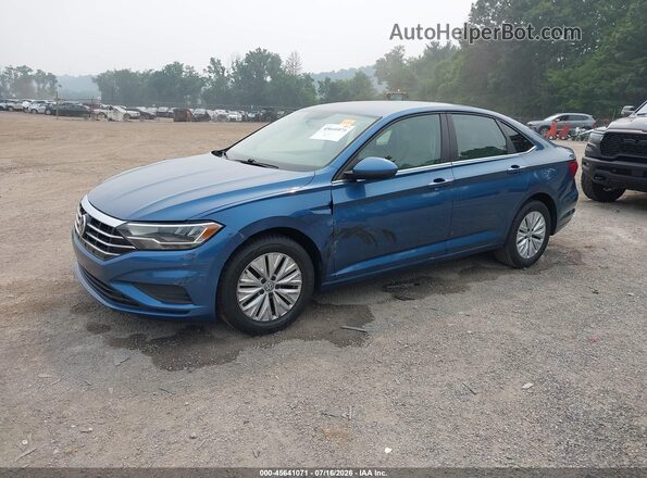 3VWC57BU6KM109759 2019 VOLKSWAGEN JETTA Синий Передняя левая четверть