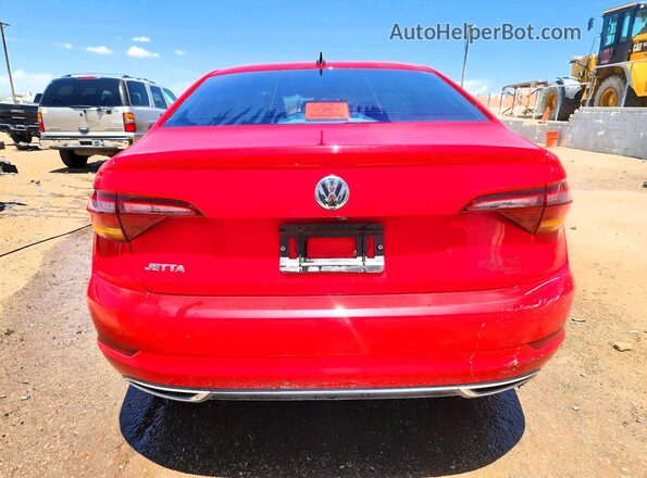 3VWC57BU6KM161893 2019 VOLKSWAGEN JETTA Red Widok z tyłu