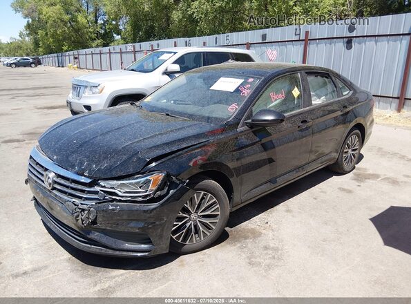 3VWC57BU6KM187720 2019 VOLKSWAGEN JETTA Черный Передняя левая четверть