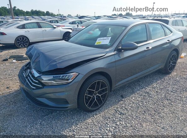 3VWC57BU7KM065349 2019 VOLKSWAGEN JETTA Серый Передняя левая четверть
