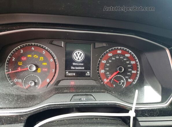 3VWC57BU7KM134105 2019 VOLKSWAGEN JETTA White Widok zestawu wskaźników