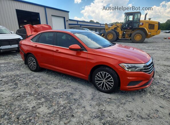 3VWC57BU7KM208445 2019 VOLKSWAGEN JETTA Оранжевый Передняя правая четверть
