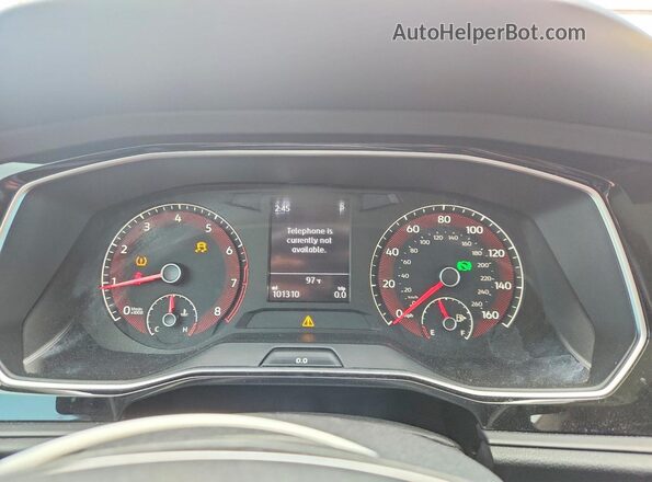 3VWC57BU7KM208445 2019 VOLKSWAGEN JETTA Оранжевый Вид щитка приборов