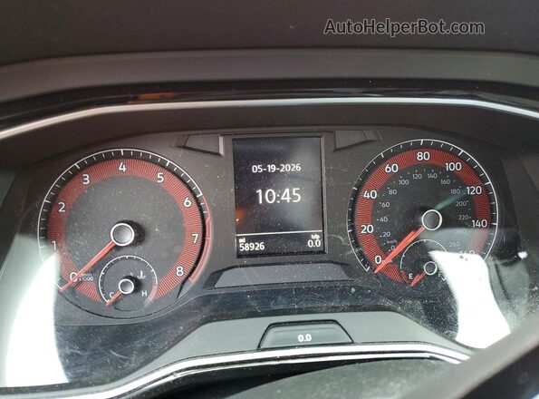 3VWC57BU7MM017448 2021 VOLKSWAGEN JETTA Red ხელსაწყოთა პანელის ხედი