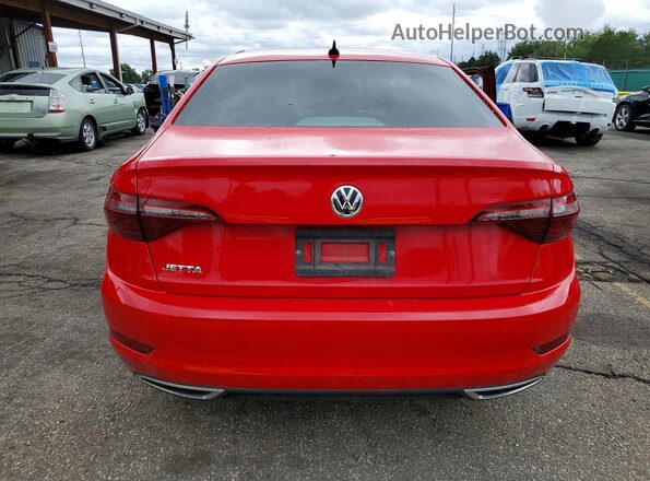 3VWC57BU7MM017448 2021 VOLKSWAGEN JETTA Red უკანა ხედი