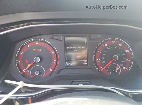 3VWC57BU7MM048649 2021 VOLKSWAGEN JETTA Белый Вид щитка приборов