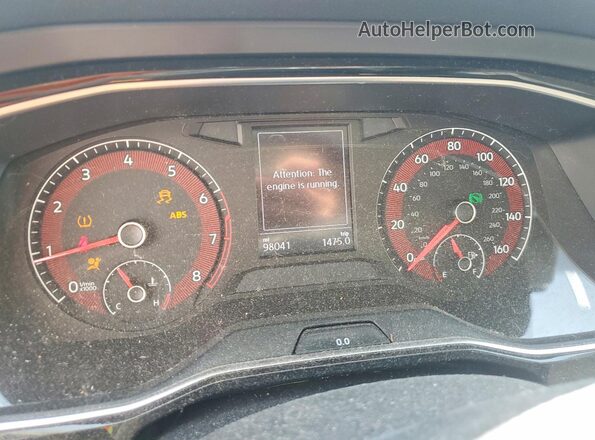 3VWC57BU8KM101260 2019 VOLKSWAGEN JETTA Red Widok zestawu wskaźników