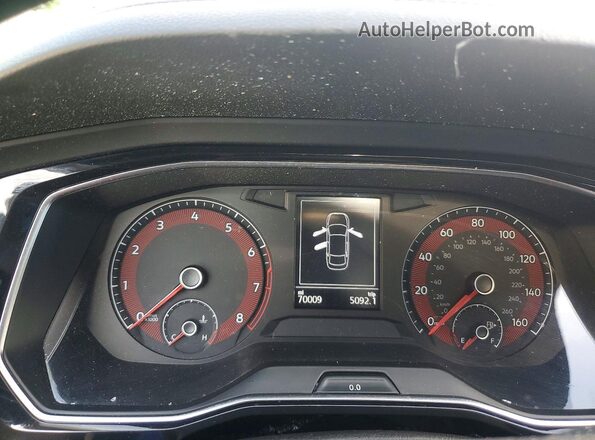 3VWC57BU8KM120455 2019 VOLKSWAGEN JETTA White ხელსაწყოთა პანელის ხედი