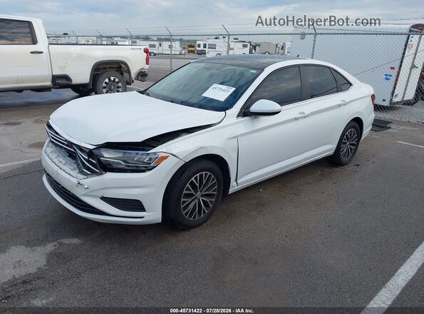 3VWC57BU8MM029866 2021 VOLKSWAGEN JETTA White წინა მარცხენა ხედი სამი მეოთხედიდან