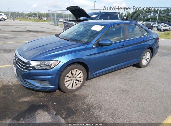 3VWC57BU9KM040372 2019 VOLKSWAGEN JETTA Синий Передняя левая четверть