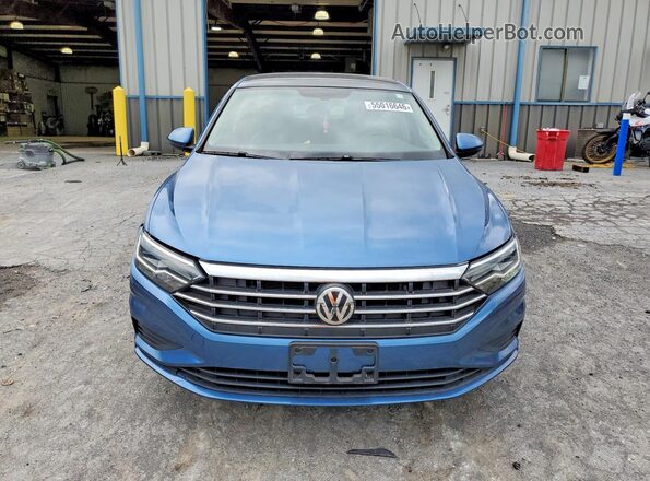 3VWC57BU9KM121971 2019 VOLKSWAGEN JETTA Blue Widok z przodu