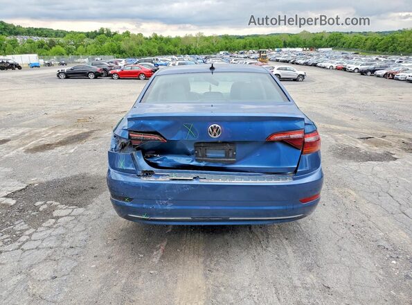 3VWC57BU9KM121971 2019 VOLKSWAGEN JETTA Blue Widok z tyłu