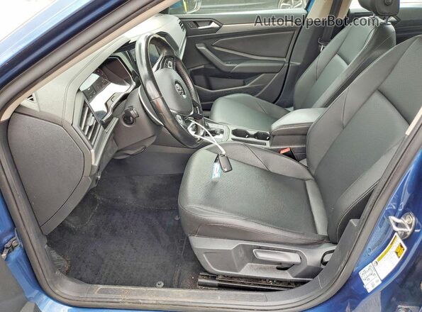 3VWC57BU9KM121971 2019 VOLKSWAGEN JETTA Blue Widok wnętrza z przodu