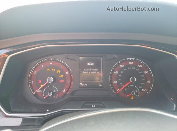 3VWC57BU9LM089377 2020 VOLKSWAGEN JETTA Black ხელსაწყოთა პანელის ხედი