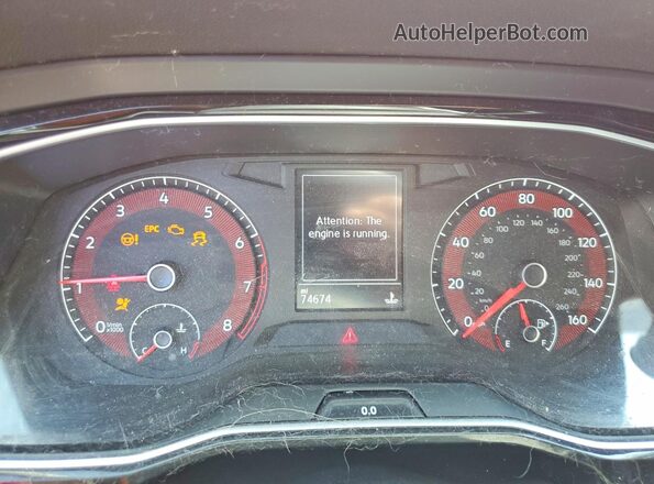 3VWC57BU9MM020920 2021 VOLKSWAGEN JETTA Orange Widok zestawu wskaźników