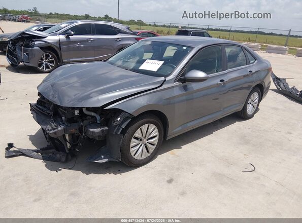 3VWC57BUXKM040557 2019 VOLKSWAGEN JETTA Gray Передня ліва чверть