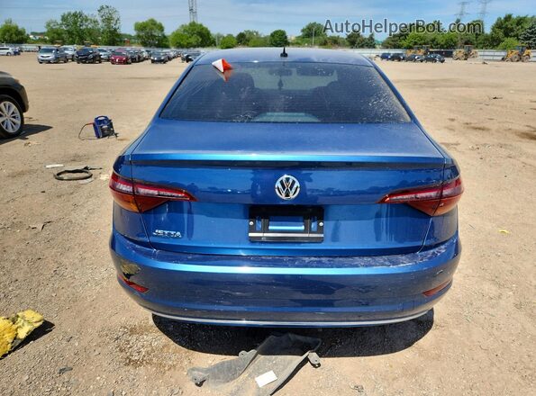 3VWC57BUXKM057097 2019 VOLKSWAGEN JETTA Blue Rear view
