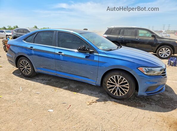 3VWC57BUXKM057097 2019 VOLKSWAGEN JETTA Blue Front right