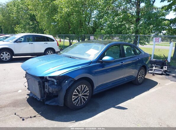 3VWC57BUXKM089337 2019 VOLKSWAGEN JETTA Синий Передняя левая четверть