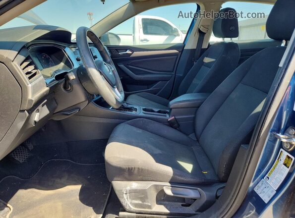 3VWC57BUXKM090701 2019 VOLKSWAGEN JETTA Blue Widok wnętrza z przodu