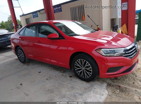 3VWC57BUXMM039976 2021 VOLKSWAGEN JETTA Red უკანა სალონის ხედი