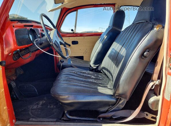 3VWCA21C3XM442001 1972 VOLKSWAGEN BEETLE Orange Front interior view