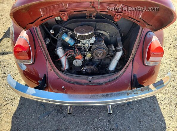 3VWCA21C3XM442001 1972 VOLKSWAGEN BEETLE Orange Rear interior view