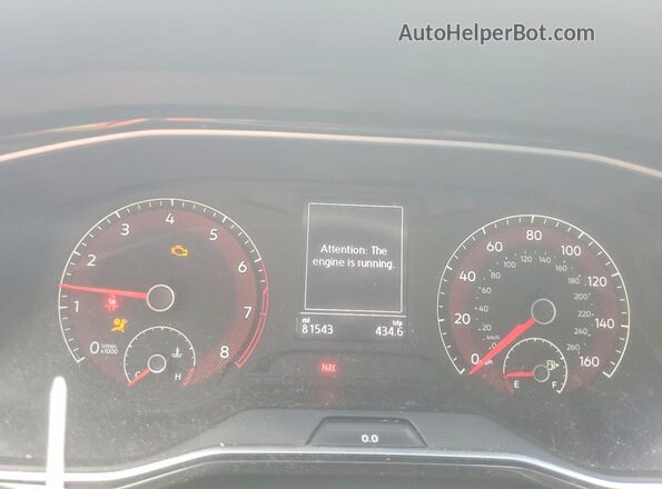 3VWCB7BU1KM245452 2019 VOLKSWAGEN JETTA Black Вид щитка приладів