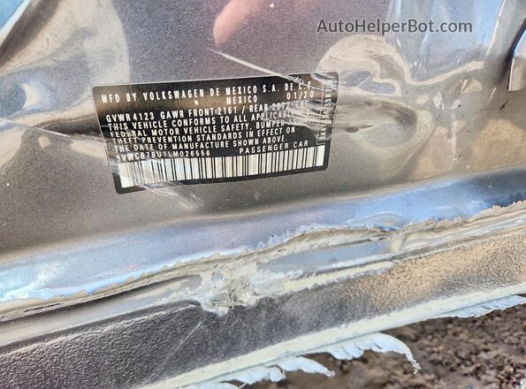 3VWCB7BU1LM026556 2020 VOLKSWAGEN JETTA Gray ძრავის განყოფილების ხედი