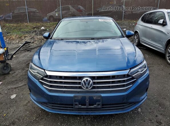 3VWCB7BU1LM033345 2020 VOLKSWAGEN JETTA Blue Front view