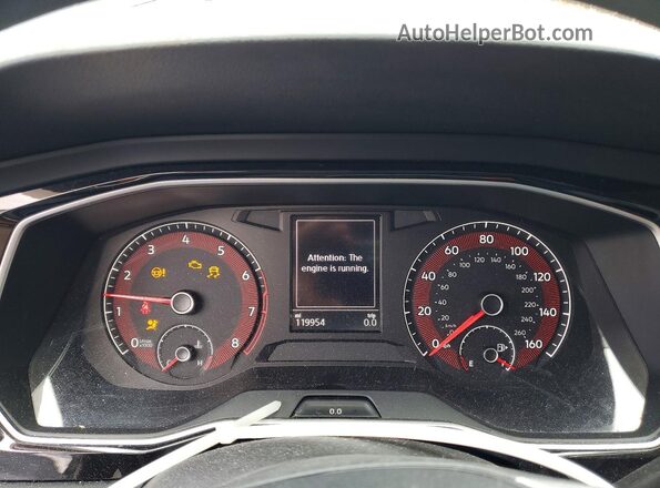 3VWCB7BU1LM033345 2020 VOLKSWAGEN JETTA Blue Instrument cluster view