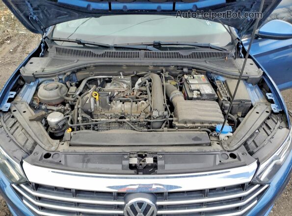 3VWCB7BU1LM033345 2020 VOLKSWAGEN JETTA Blue Rear interior view
