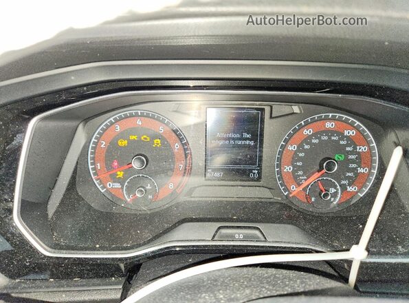 3VWCB7BU1LM045771 2020 VOLKSWAGEN JETTA Silver Vista del cuadro de instrumentos