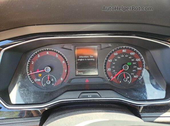 3VWCB7BU2LM033385 2020 VOLKSWAGEN JETTA Blue Вид щитка приладів