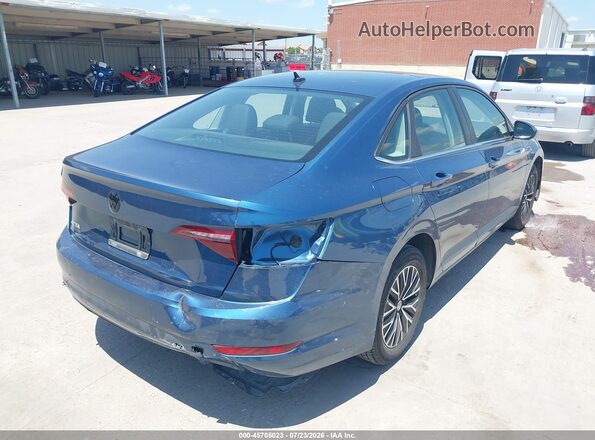 3VWCB7BU3KM243606 2019 VOLKSWAGEN JETTA Blue Tył prawy