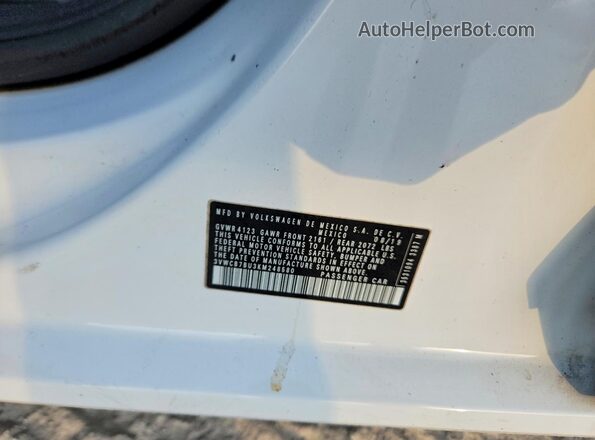 3VWCB7BU3KM248580 2019 VOLKSWAGEN JETTA White Widok naklejki z numerem VIN
