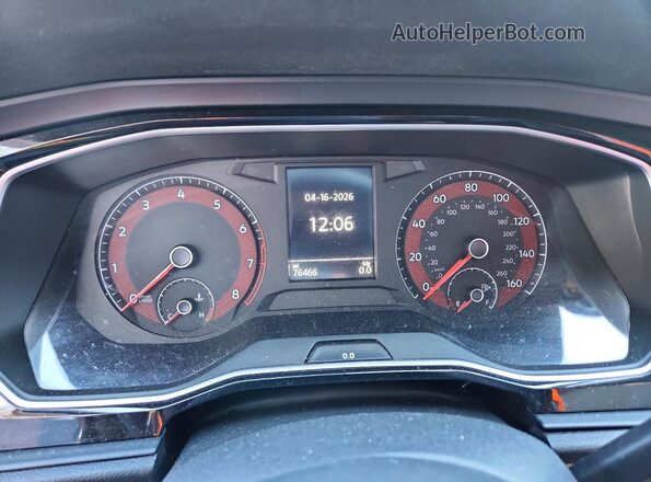 3VWCB7BU3LM034478 2020 VOLKSWAGEN JETTA Gray ხელსაწყოთა პანელის ხედი