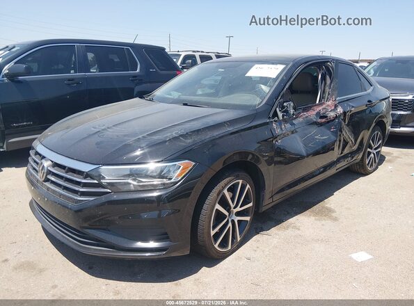 3VWCB7BU4KM230220 2019 VOLKSWAGEN JETTA Black Передня ліва чверть