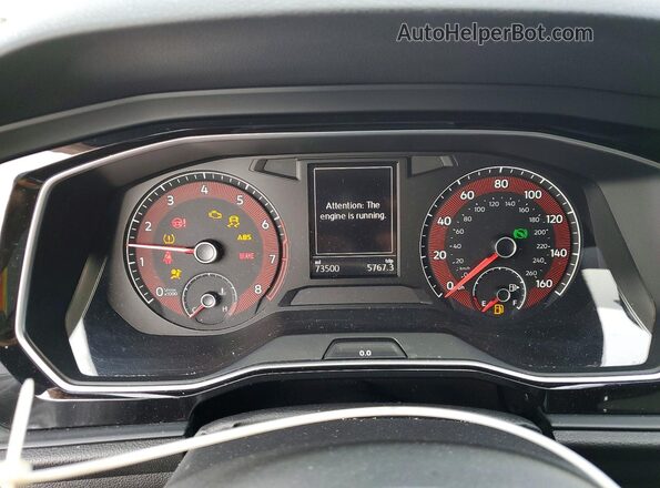 3VWCB7BU4LM032271 2020 VOLKSWAGEN JETTA Charcoal ხელსაწყოთა პანელის ხედი